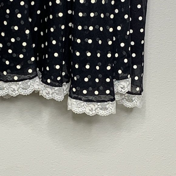 Candi Jones Calif Polka Dot Dress Womans Sz 11 Sleeveless Black & White Vintage - Picture 4 of 10